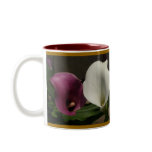 "Purple White Calla Lilies" Mug