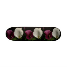 Purple White Callas Skateboards
