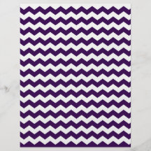 Purple white chevrons custom flyer