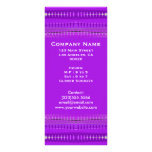 purple white pattern rack cards