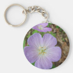 Purple Wild Geranium keychains