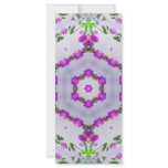 Purple Wildflower Kaleidoscope Art 2 rack cards