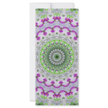 Purple Wildflower Kaleidoscope Art 4 rack cards