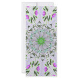 Purple Wildflower Kaleidoscope Art 7 rack cards