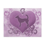 Purple Wire Portuguese Podengo Valentine