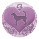Purple Wire Portuguese Podengo Valentine