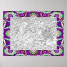 purple wish photo frame posters