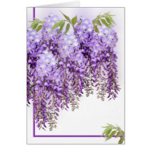 Purple Wisteria Card
