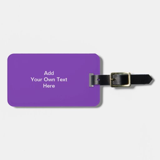 Purple with White Custom Text.