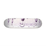 Purple X-Ray Skeletons Afternoon Stroll Skateboard Decks