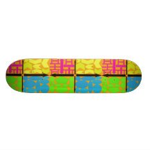 Purple,Yellow,Lite Blue,Lime Green,Orange Skate Board