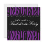 Purple Zebra Diamonds Bachelorette Party