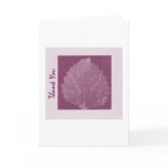 purpleautumnleafThankYou Greeting Card