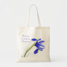 PurpleI Iris Flower Wedding Favour Bag for Bridesm