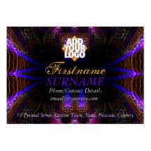 Purplicious Fractal big Business Card