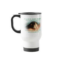 PURR Baby white travel mug