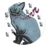 Purr collage cat lovers gifts stickers