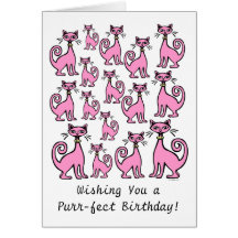 Purr-fect Birthday Card