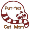 Purr-fect Cat Mum embroidered shirts