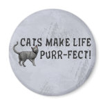 Purr-fect Life Refrigerator Magnet