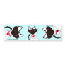 Purr-fect Moira ADOPT Aqua 3-way Bumper Sticker