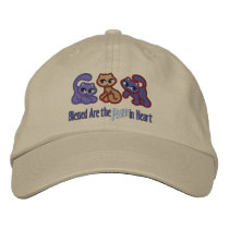 Purr in Heart Embroidered Hat