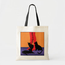 Purrfectly Sane Cat Lady Canvas Bags