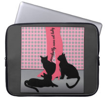 Purrfectly Sane Cat Lady Computer Sleeves