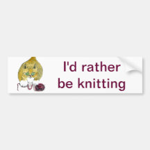 Purrtrica and the Yarn Dance Bumper Sticker
