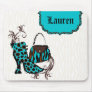 Purse n Boot Sexy Zebra Tiger Leopard Blue Mouse Pads