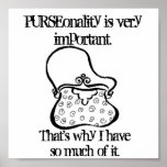 PURSEonality is very important. posters
