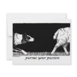 Pursue your passion Border Collie invitations