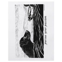 Pursue Your Passion Curly Coated Retriever Flyer Design