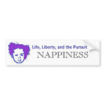 Pursuit of Nappiness Bumper Sticker - Customised bumper stickers