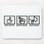 Push Button Bacon Mouse Mat
