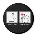 Push Button, Receive Bacon - Bacon Dispenser Magnets