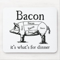 Push Button, Receive Bacon - Bacon Dispenser Mousepads