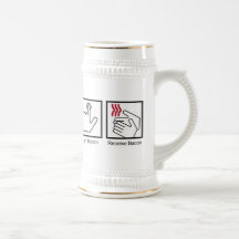 Push Button, Receive Bacon - Bacon Dispenser Mugs