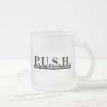 push, Cross Coffee Mugs