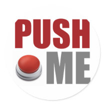 Push Me Round Sticker