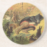 Puss in Boots Fairy Tale by Carl Offterdinger coasters
