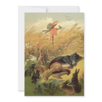 Puss in Boots Fairy Tale by Carl Offterdinger Custom Invitations
