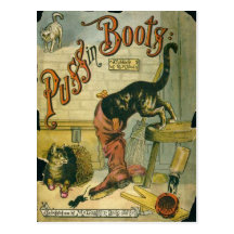 Puss in Boots Postcard