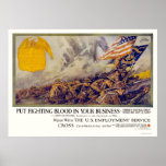 Put fighting blood in your business posters