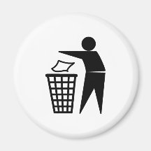 Put it in the Bin Refrigerator Magnet