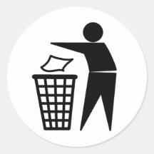 Put it in the Bin Stickers