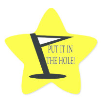 Put It In The Hole Stickers