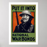 Put It Into National War Bonds (canvas) Poster