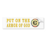 PUT ON THE bumper stickers