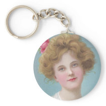 Put Roses in Your Cheeks Key Chain